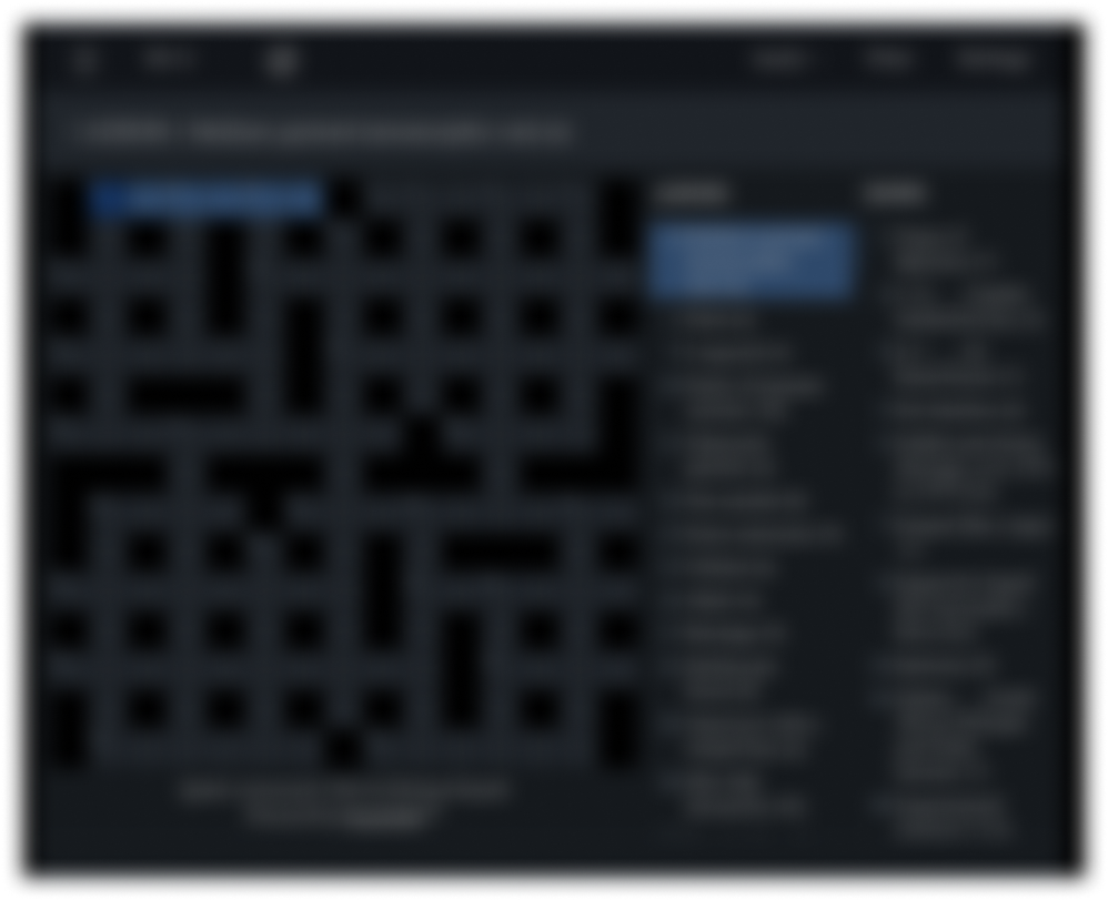 New Scientist Crossword