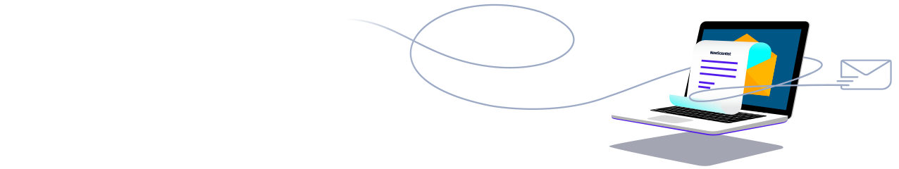 Newsletter sign up graphic